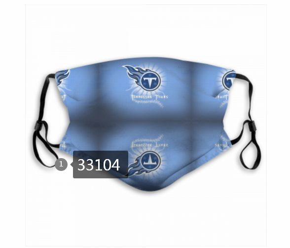 New 2021 NFL Tennessee Titans #6 Dust mask with filter->nfl dust mask->Sports Accessory